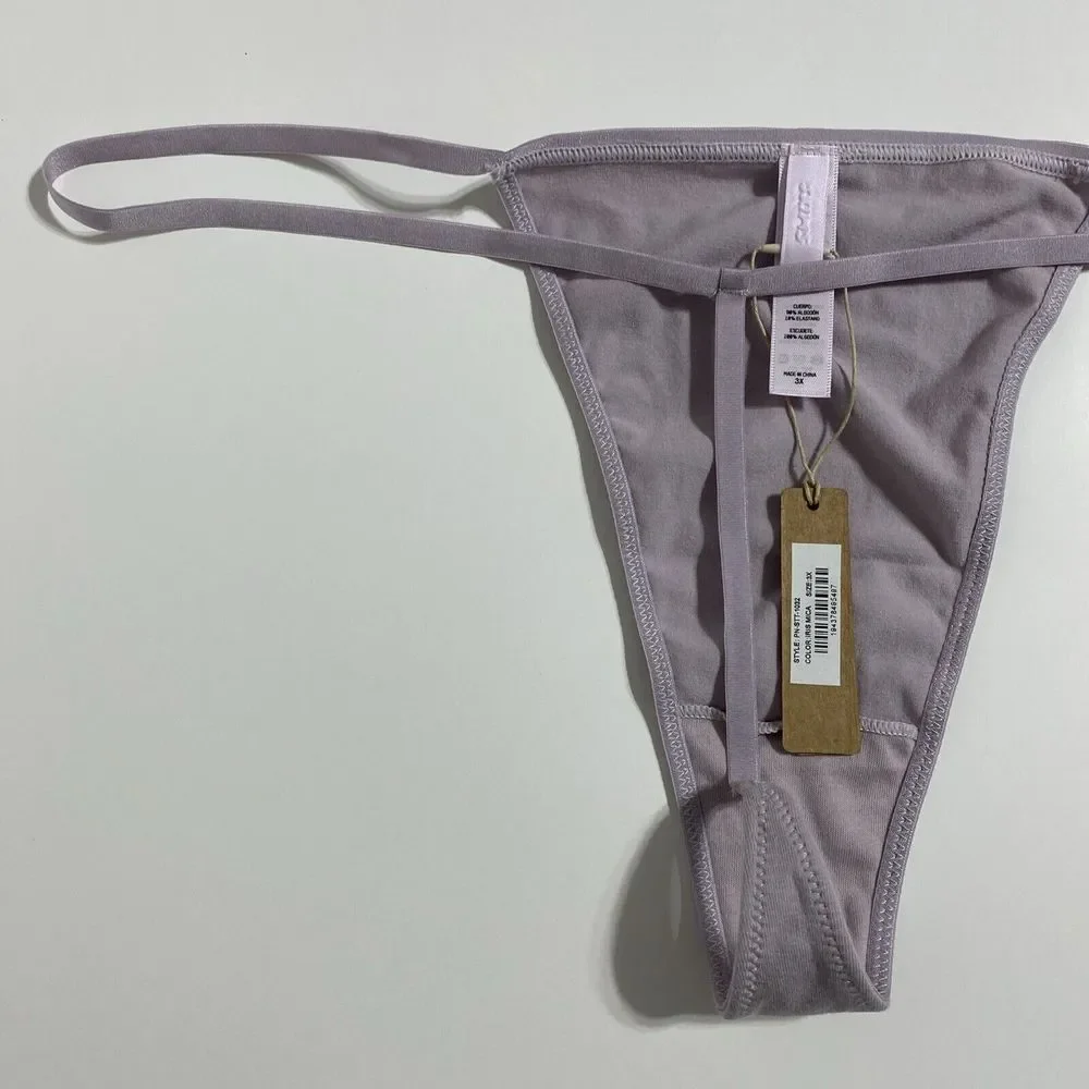 SKIMS Fits Everybody T-string Thong Women's 3X Iris Mica Purple G-string NEW - Picture 7 of 12